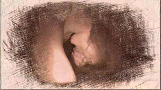 She gives blowjob and handjob at home