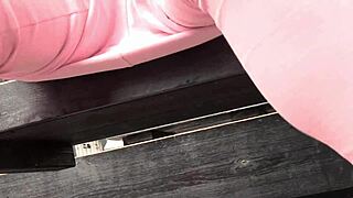 sexy shy 18+ girl pissing in public, wanna watch her masturbate outside?