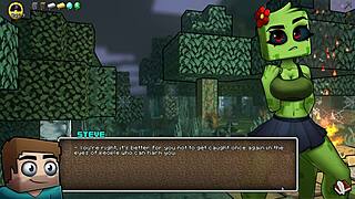 Equipping our girl with the golden bikini in Hornycraft! 😏