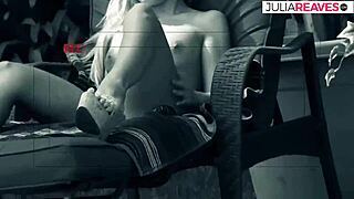 Blonde cutie enjoys warm spunk