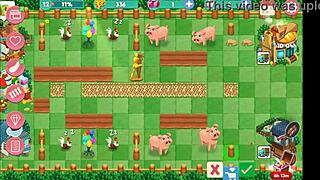 Milf brunette flashes big ass in hentai