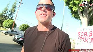 I’m obsessed with this brunette’s natural tits bouncing while she rides a huge dick on his desk for hot office sex.