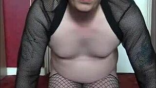 Bisexual Crossdresser Mark Wright Tries Electro On Himself And Gets Turned On!