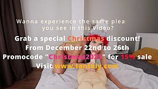 Naughty Girl Rides Sex Doll's Cock As Christmas Present!