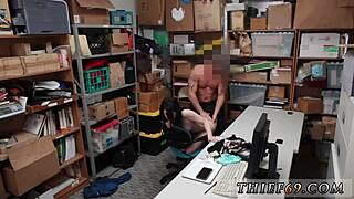 cop fucks ebony teen 18+ in office uniform