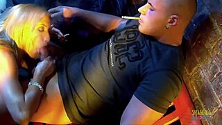 Milf Sucks Dick And Fucks At Bus Stop