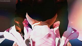 Miku begs for a BBC in 3D hentai creampie missionary.