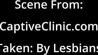 2 hot lesbians make channy crossfire cum multiple times with vibrator on surgical table