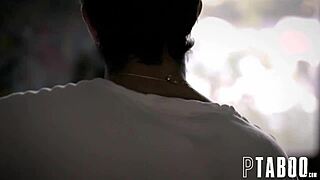 superstar jock taunts unconfident aften opal virgin into fucking him