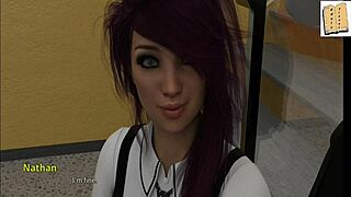 hey, watch zoe, head cheerleader, bang against dance pole