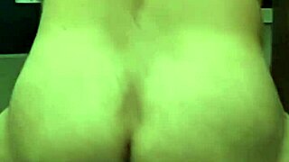 The married guy bends over in his kitchen for some hot action.