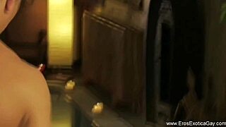 Master huge monster cock skills in intense gay massage session