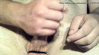 toy play with cock sounding leads to close-up cumshot orgasm