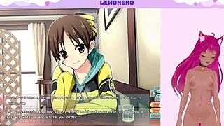 vtuber plays game and masturbates with vibrator