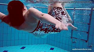 dashka and vesta explore underwater teen desires in the pool