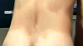 The married guy bends over in his kitchen for some hot action.