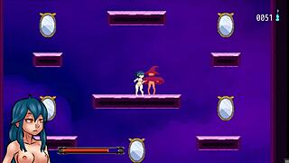 Nayla's castle hentai game ep 2 hot shemales witches fucking in the shower!