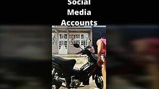 ts angelique monroe washing her bike outdoors