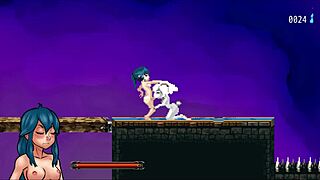 Nayla's castle hentai game ep 2 hot shemales witches fucking in the shower!