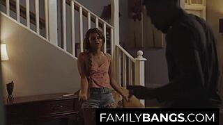 I-I watch destiny show gratitude to her mom's boy with her pussy.