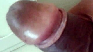 Jerking my hard cock for a messy finish