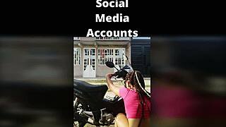 ts angelique monroe washing her bike outdoors