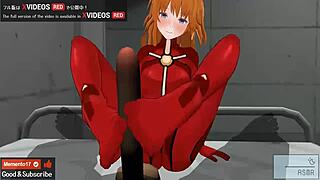 Uncensored hentai animation asuka footjob and jerk off instruction asmr earphones recommended