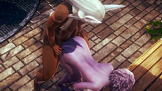 Mina Ashido Gets Handjob And Fucked With Creampie In Park!