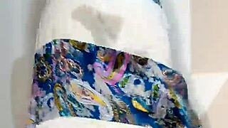 squirting brunette cumshot before beach trip