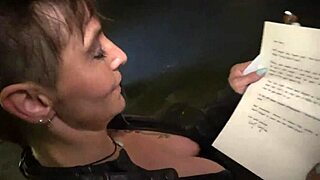 On their first date, the tattooed milf fucks a hot young tattooed guy.