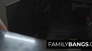 I-I watch destiny show gratitude to her mom's boy with her pussy.