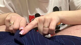 Penis massage through panties, tormenting me, delaying my orgasm every time
