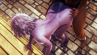 Mina Ashido Gets Handjob And Fucked With Creampie In Park!