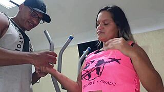 Personal trainer fucks boss to keep job, Alex Lima and Paty Bumbum