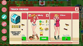 Nutaku Booty Farm Hentai Game Part 21 with Redhead Big Tits Creampie.