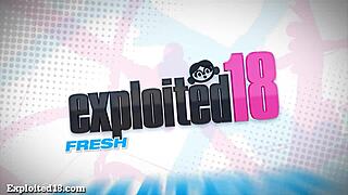 Blonde teen casting for porn, but what's her hidden talent?