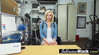 Petite blonde teen craves huge black cocks for wild fun.