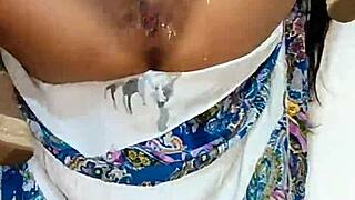 squirting brunette cumshot before beach trip