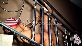 Cheating Traditional Wife Fucks Neighbour Outdoors On Full Moon With Shaved Pussy Bent Over.