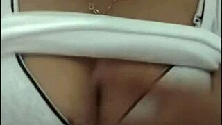 the girl with big tits is showing on webcam
