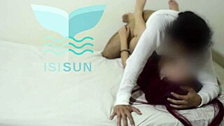 cuckold husband records me fucking a big cock at home