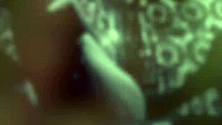 Sarah Jessie casually explores her busty blonde body in solo play