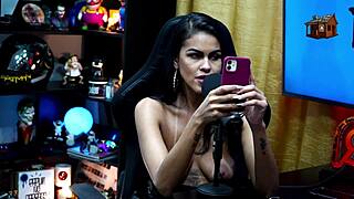 bia hot checks out ruan's dick in a sexy interview, wondering if she liked it