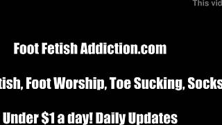 I want you to stroke it for my big sexy size 11 feet