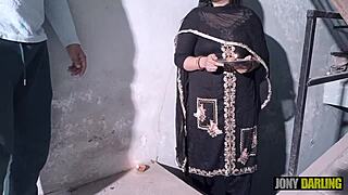 Punjabi stepmom lighting lamps on Diwali, boy fucks her doggy right there! 😏