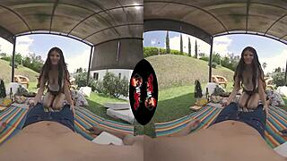 i love this sexy teen's big tits and nipples in vr