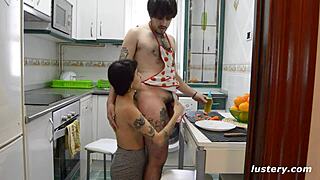 Lustery Video 448: Rodrigo & Xochipilli play in kitchen