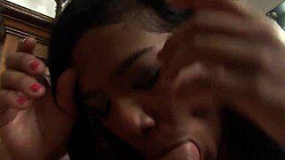 Tiny Emy Reyes, swallow Justin's magnum load now!