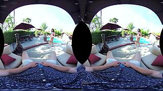 The story of vrhush and christina cinn in a pov outdoor scene