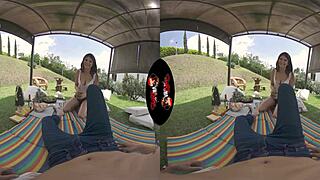 i love this sexy teen's big tits and nipples in vr